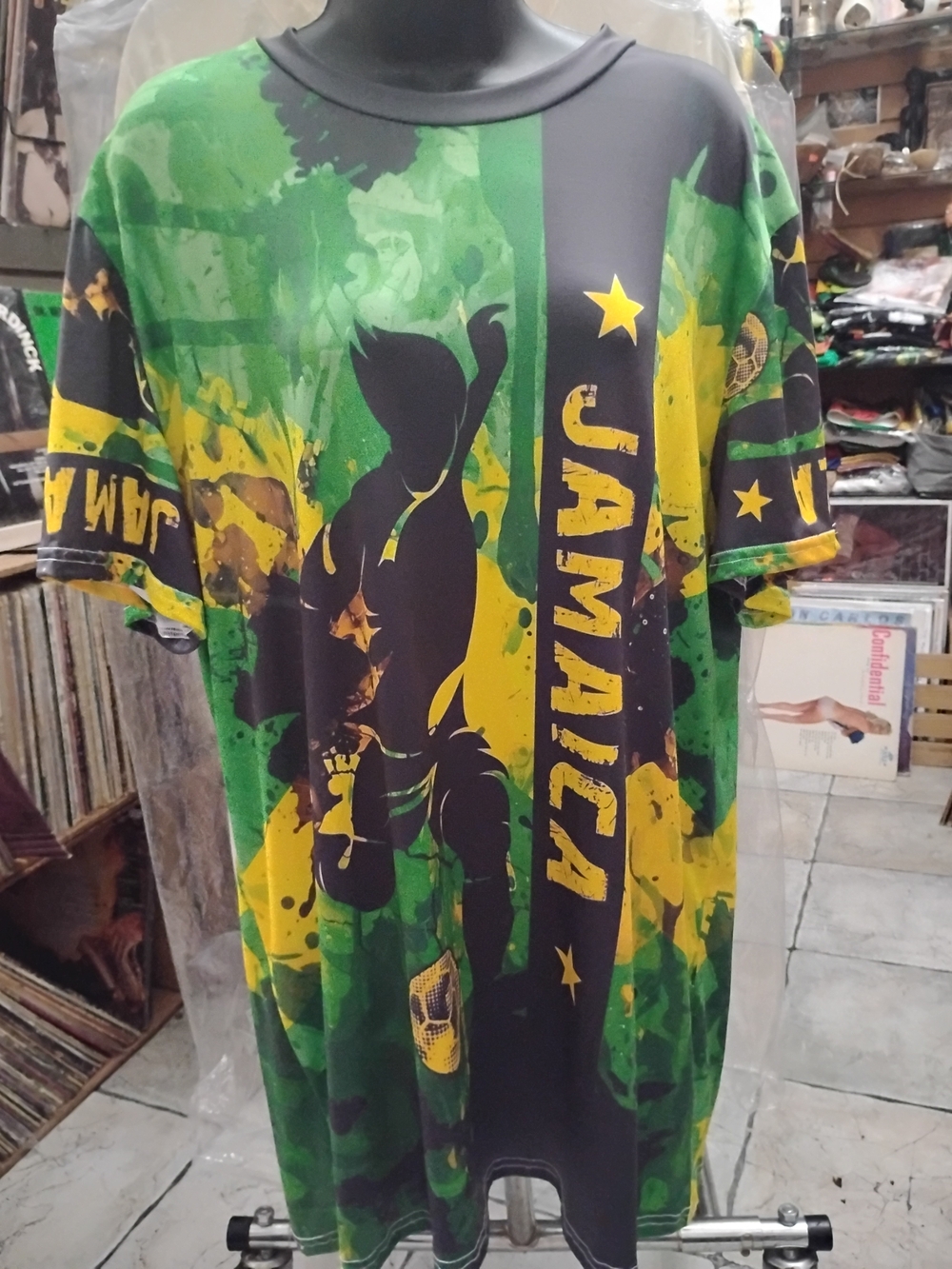 Jamaica Graphic Short Sleeve Tee - Green/Yellow/Black